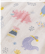 Load image into Gallery viewer, Muslin Baby Swaddle - Dino