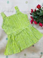 Load image into Gallery viewer, Green Waves - Cotton Frock 6m to 1 Yr
