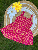 Load image into Gallery viewer, Furry Flowers - Cotton Frock 3 - 4 yrs
