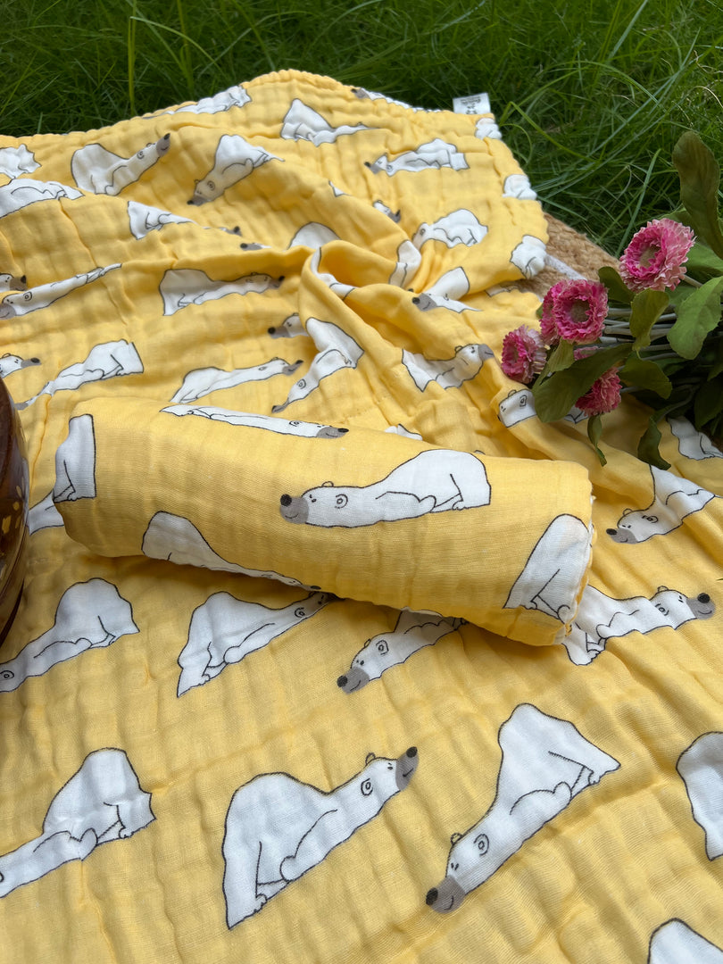 Yellow Mellow - Muslin Baby Towel