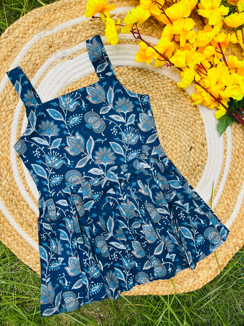 Indigo Mellow - Cotton Frock 3 - 4 yrs