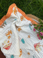 Load image into Gallery viewer, Forest Bloom - Muslin Baby Blanket
