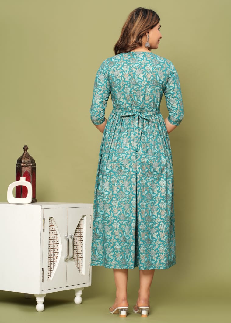 Ocean Breeze : Maternity Feeding Dress