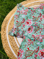 Green Lush - Frill top & Shorts Set 2 - 3yrs