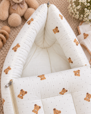 Muslin Carry Bed/Nest - Teddy