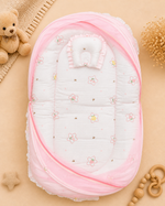 Load image into Gallery viewer, Muslin Net Bed - Pink Star