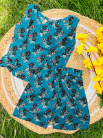 Load image into Gallery viewer, Joy Bloom - Frill top &amp; Shorts Set 3 - 4yrs
