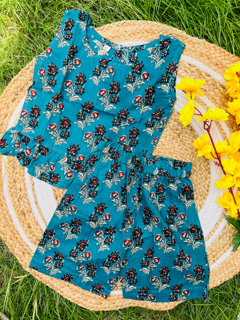 Joy Bloom - Frill top & Shorts Set 3 - 4yrs