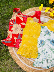 Frill tops 4 - 5yrs (pack of 3)