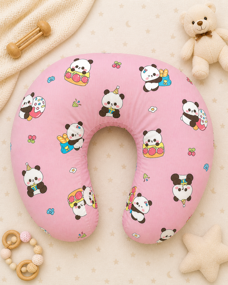 Cotton Feeding Pillow - Panda Birthday