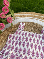 Load image into Gallery viewer, Royal Blossom - Cotton Frock 0 to 6m
