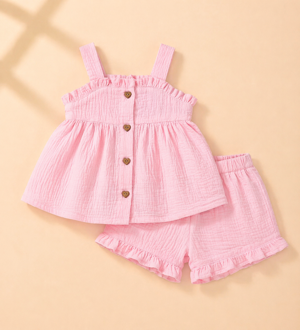 Baby Girl Co-ord Set - Pink