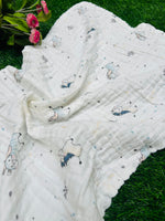 Load image into Gallery viewer, Cuddle Bunny - Muslin Baby Towel