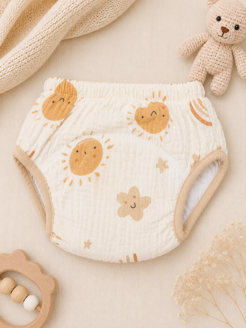 Baby Muslin Leak Protection Briefs : Pack of 4