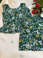 Green Love - Frill top & Shorts Set 2 - 3yrs