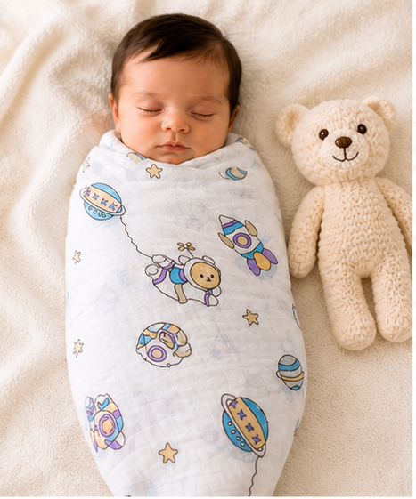 Muslin Baby Swaddle - Explorer