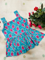 Load image into Gallery viewer, Blue Rose - Cotton Frock 0 to 6m
