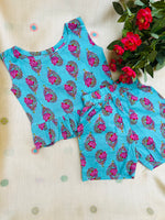 Load image into Gallery viewer, Peacock Touch - Frill top &amp; Shorts Set 4 - 5yrs
