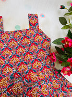 Load image into Gallery viewer, Teal Blosoom - Cotton Frock  1 - 2 yrs
