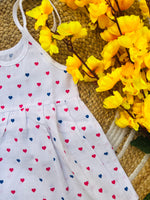 Load image into Gallery viewer, Little Hearts - Muslin Frock 6 to 12M
