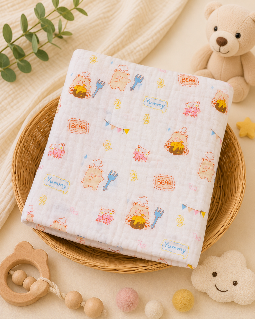 Yummy - Muslin Baby Towel