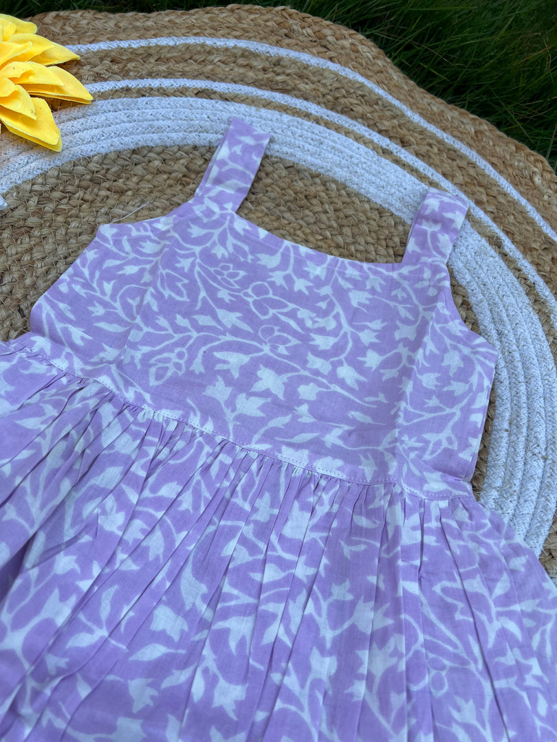Lavender Flush - Cotton Frock 2 - 3 Yrs
