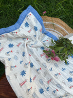 Load image into Gallery viewer, Beach Side - Muslin Baby Blanket
