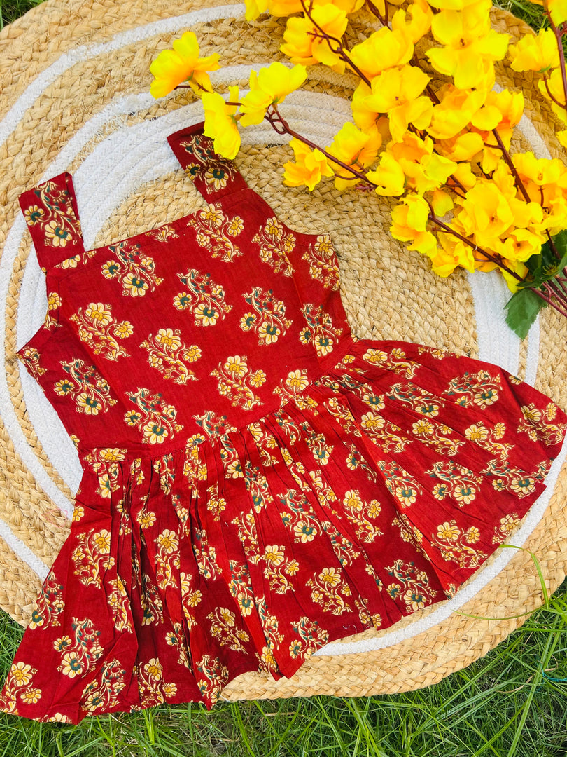 Bright Bloom - Cotton Frock 1 - 2 yrs