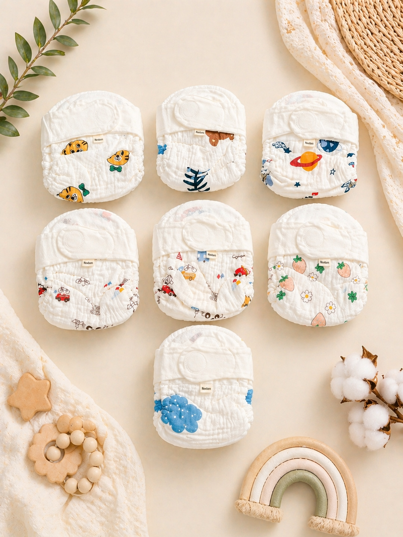 Muslin Reusable Diaper : Pack of 3