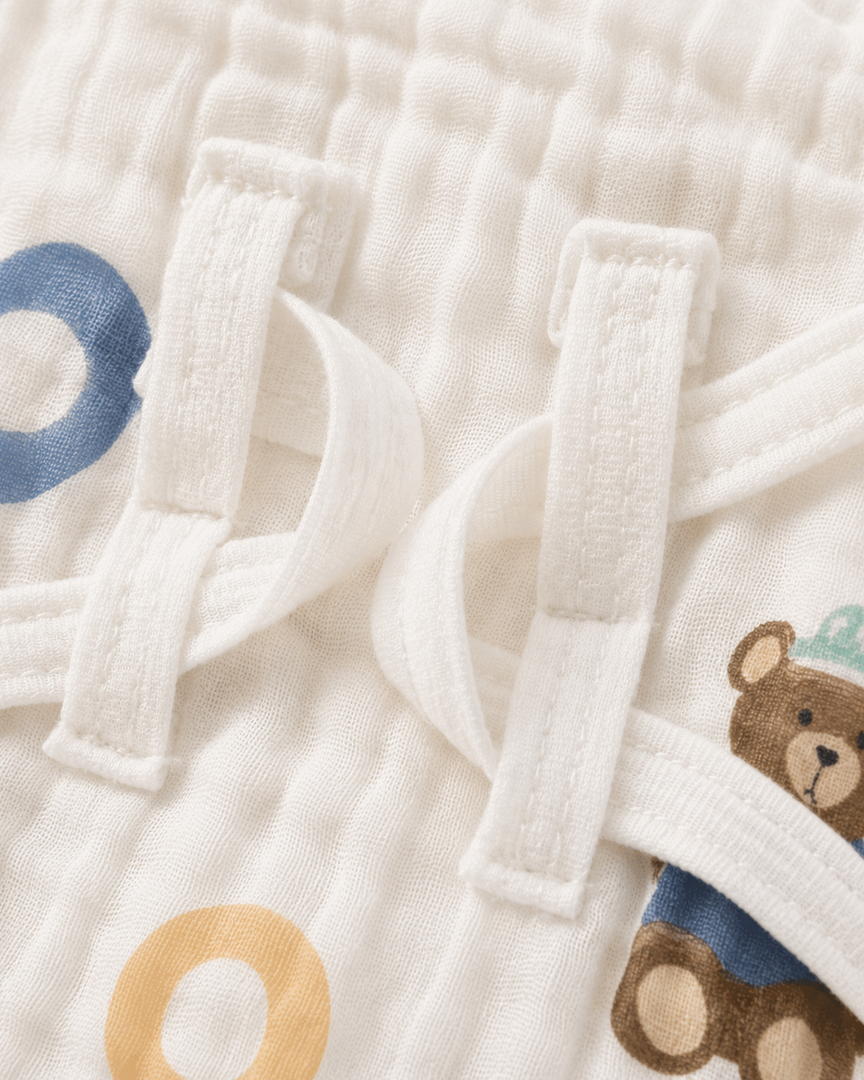 6 Layer Crinkled Muslin Nappies: Pack of 4