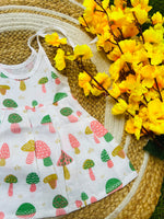 Load image into Gallery viewer, Mushroom World - Muslin Frock 0 to 6M
