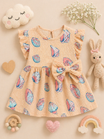 Load image into Gallery viewer, Sea Shells - Frill Cotton Frock
