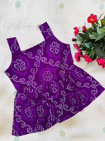 Load image into Gallery viewer, Purple Garden - Cotton Frock 0 to 6m
