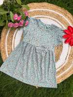 Load image into Gallery viewer, Green Daisy - Frill Cotton Frocks
