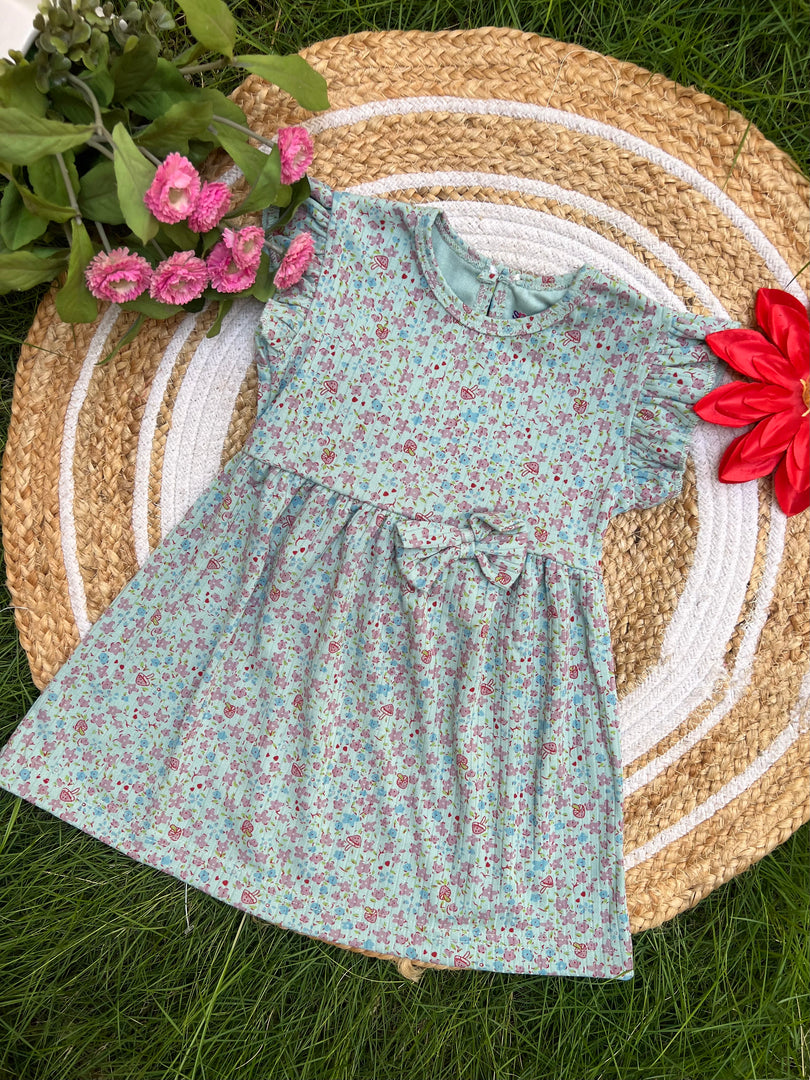 Green Daisy - Frill Cotton Frocks