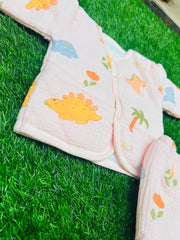 Baby Muslin Padded Winter Suit - Pink