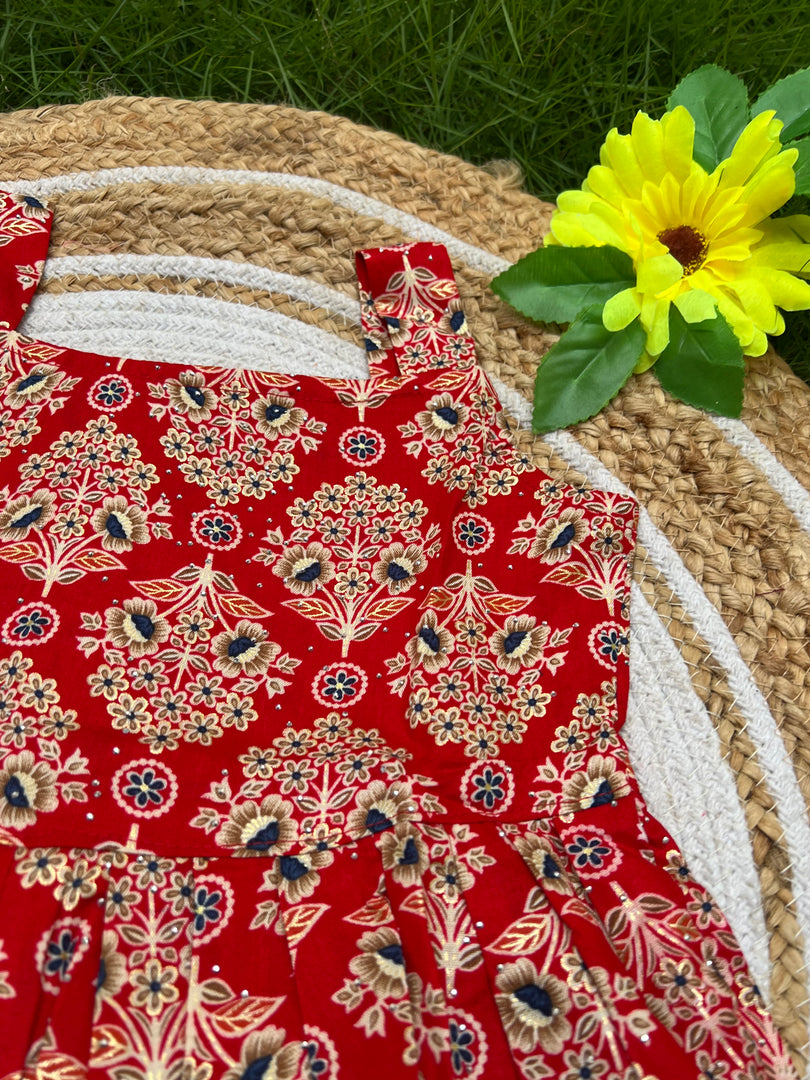 Ethnic Blossom - Viscose Frock 4 - 5 yrs
