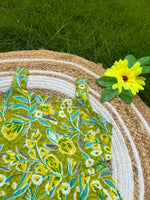 Load image into Gallery viewer, Green Bloom - Cotton Frock 3 - 4 yrs
