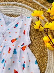 Little Explorer - Muslin Frock 3 to 6M