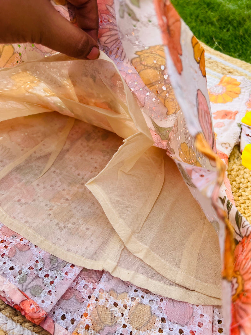 Hakoba Frill Sleeve Frock