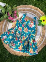 Load image into Gallery viewer, Pinky Green - Cotton Frock 2 - 3 Yrs
