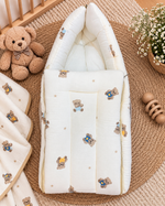 Load image into Gallery viewer, Muslin Carry Bed/Nest - Teddy Suit