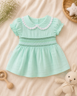 Load image into Gallery viewer, Baby Cotton Dress - Blue Blossom