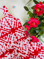 Load image into Gallery viewer, White Batik - Cotton Frock 1 - 2 yrs
