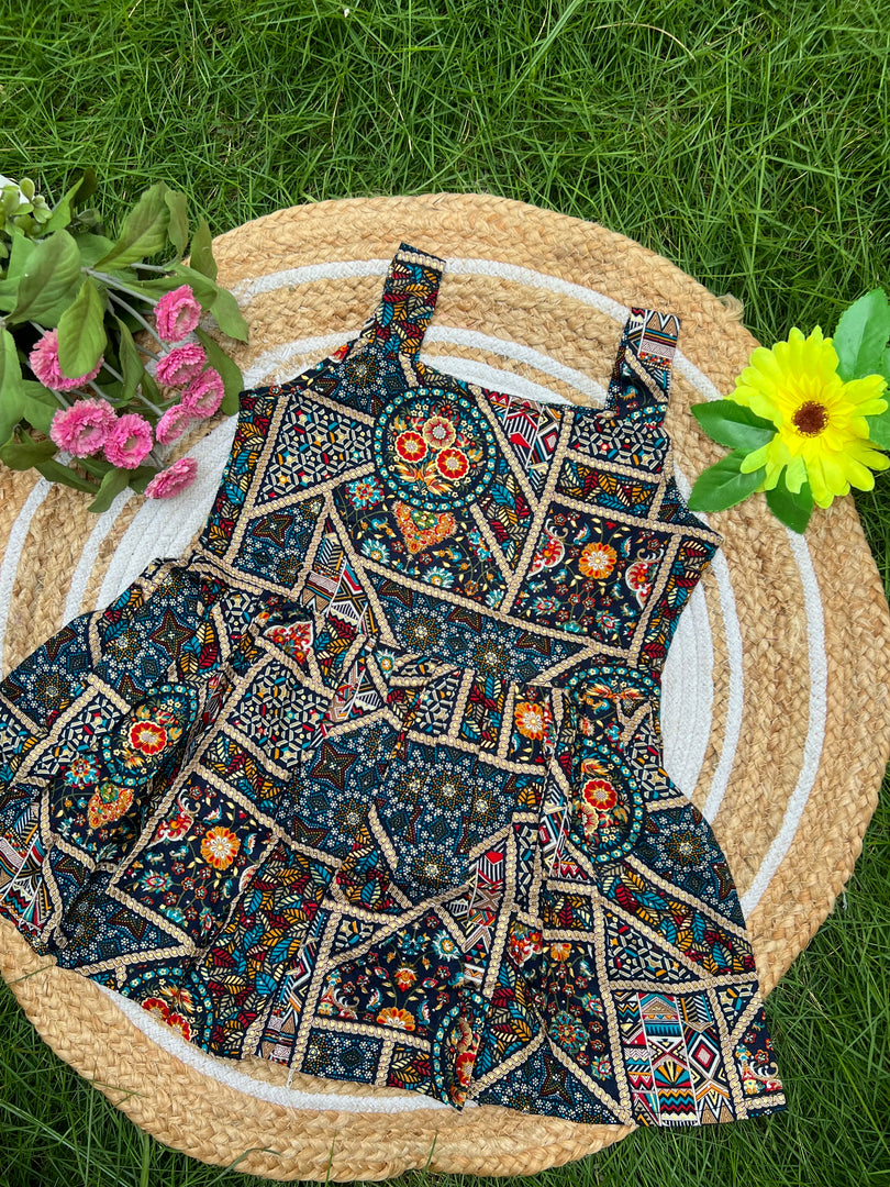 Ethnic Blossom - Viscose Frock 4 - 5 yrs