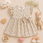 Load image into Gallery viewer, Orange Bloom - Frill Cotton Frock