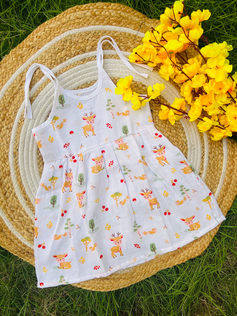 My Deer - Muslin Frock 6 to 12M