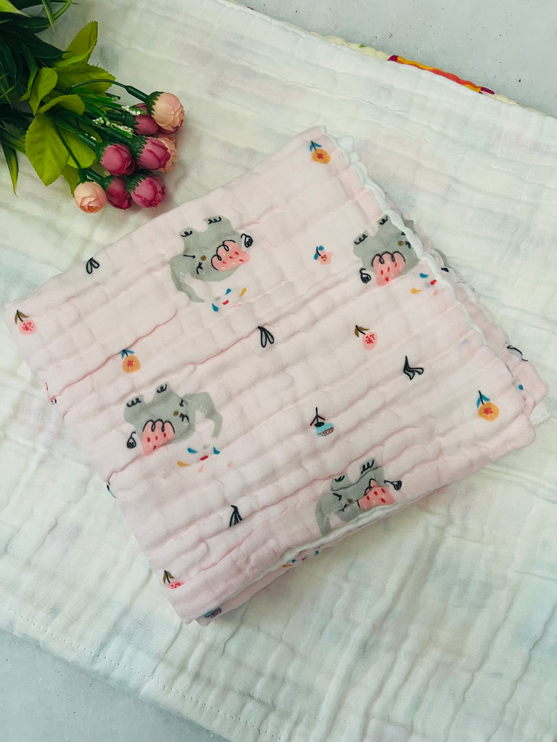 Pink Play - Muslin Baby Towel