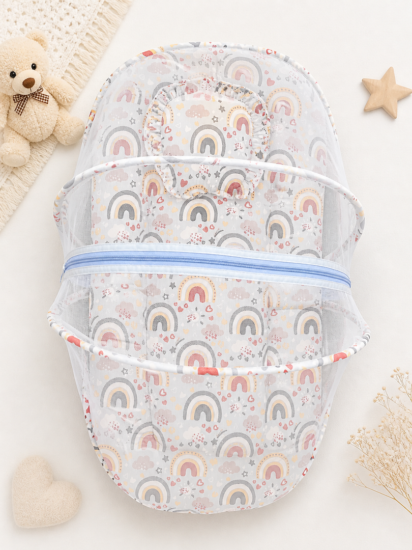 Cotton Net Bed - Rainbow