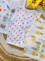 Load image into Gallery viewer, Cotton Muslin Jablas Pack: 0-3M
